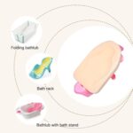 Baby Bath Cushion | Tub Mat Bath Support Sponges,Baby Shower Pad, Bath Sponge Seat, Baby Sink Bath Cushion for Different Bathtubs - Image 4
