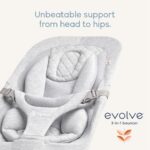 Ergobaby Evolve 3-in-1 Bouncer, Adjustable Multi Position Baby Bouncer Seat, Fits Newborn to Toddler, Light Grey - Image 6