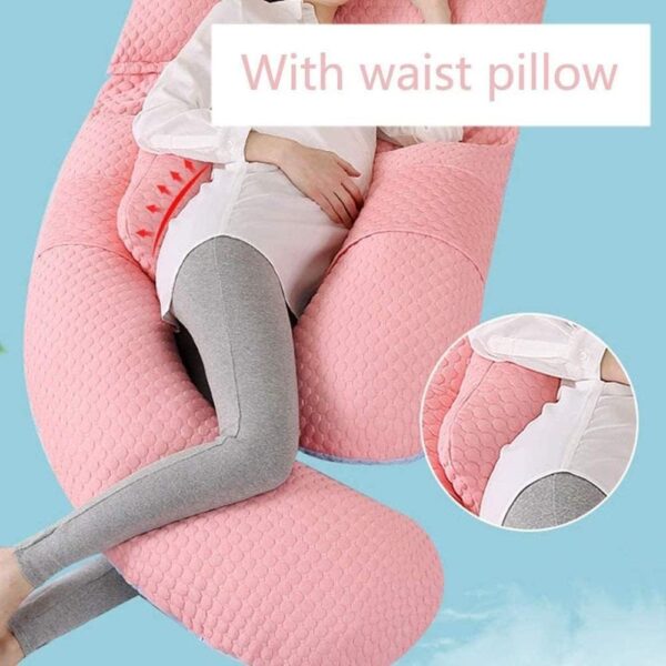 HSOYGE Pregnancy Pillow Pregnancy Pillow UK Body Pillow,Full Body Support Pillow with Washable Cover for Pregnant Women Support Head,Back,Shoulder,HIPS,Legs and Belly (C Size) - Image 3