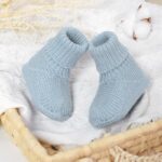 LAWKUL Baby Booties Newborn Babe First Walkers Non-Slip Stay On Boots Crib Shoes Sock Warm Knit Booties for Infant - Image 4
