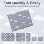 Tomtary Portable Baby Changing Mat Foldable Changing Mat Travel Changing Mat Changing Bag for Newborn Baby Bag Baby Changing Bag Travel Essentials - Image 3