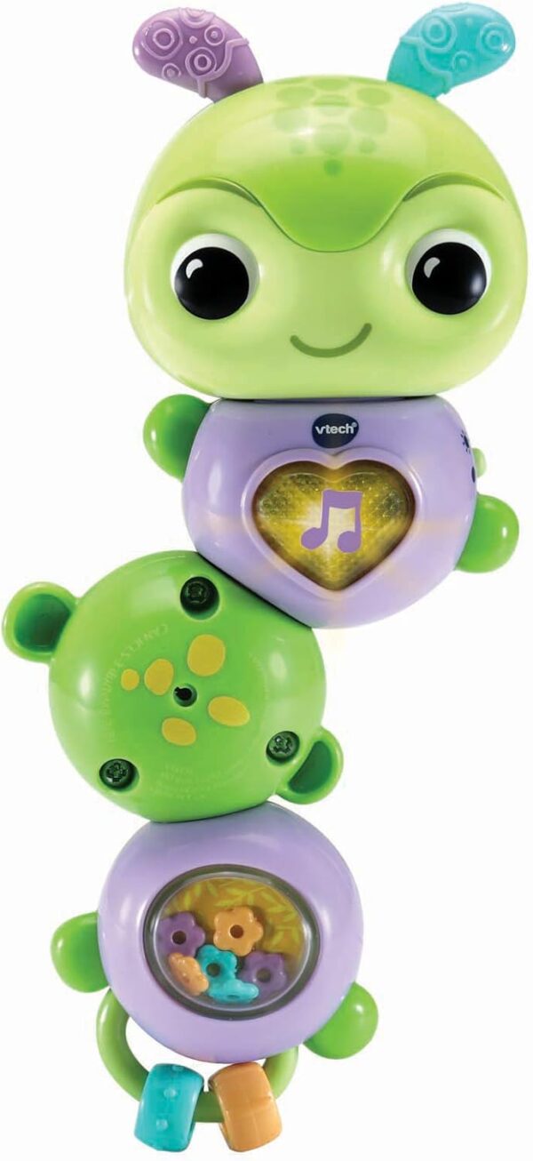 VTech Twist & Explore Caterpillar, Musical Toys for Baby Girls & Boys, Baby Interactive Toy with Lights and Sounds, Motor Skill Toys for Kids, Ages 3 Months +, English Version - Image 2