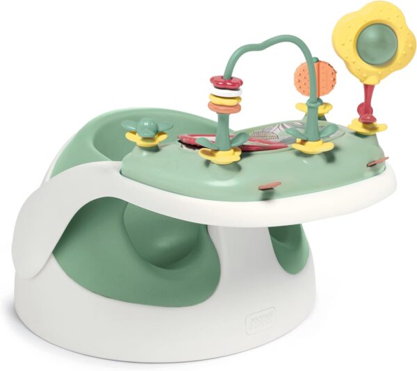 Mamas & Papas Baby Snug Seat and Activity Tray with Adjustable Features, Supportive, Stable and Easy Clean Design, Eucalyptus - Image 2