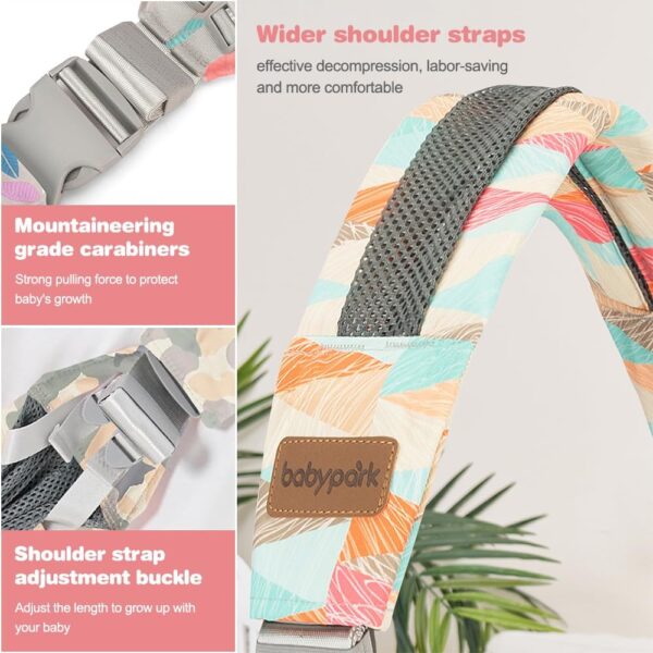 Tyuodna Baby Carrier,Portable Baby Sling Carrier,Breathable Toddler Carrier Sling,Ergonomic Design Baby Sling Wrap,Adjustable Baby Wrap Carrier for Newborn up to 0-36 Month (Grey) - Image 7