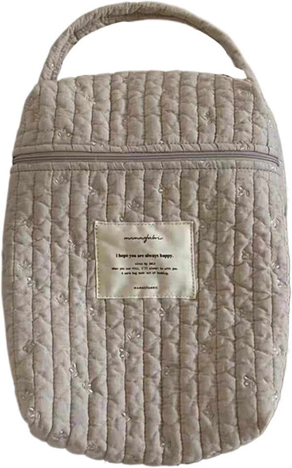 Diaper Bag Organizer, Nursery Diaper Caddy, Quilted Diaper Bag, Soft Diaper Organizer, Multi-Purpose Diaper Bag, Portable Diaper Organizer, Diaper Stacker Caddy, Cotton Diaper Bag, Diaper Bag Stacker, - Image 8