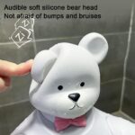 Adjustable Baby Shower Stand with Anti-Slip Base, Hug Bath Tower for Standing Up Themselves, 6-18 Months Toddler Shower Stand Support, Bathing Seat Chair Handle, Free Mother Hands - Image 4