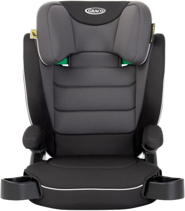 Graco Logico L i-Size R129 Highback Booster car seat with cupholders, Suitable from 100-150cm (approx. 3.5 to 12 years), Midnight fashion - Image 7