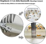 Aocase Cot Bumper Crib Rail Cover Baby Crib Bumper Cot Protector Bumper All Round Safe Alternative To Traditional Baby Cot Bumpers Breathable Bed Bumper For Toddlers,N12,150×30cm - Image 4