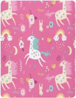 Kcldeci Baby Crib Sheets for Boys Girls Cute Fairy Unicorns Toddler Bed Sheets Playard Mattress N Play Sheets S - Image 2