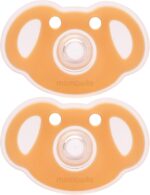 Mobella Koala Pacifiers 0-3 Months, Silicone Baby Pacifier for Breastfed Babies, Soft Nipple Newborn Soother, BPA-Free Binkies, Orthodontic, Symmetrical Curves Shield Design, Day Time 2 Pack