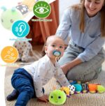 YANGUN Baby Toys 0-6 Months, Musical Caterpillar Sensory Toys with Crinkle Rattle, Baby Musical Caterpillar Toys for Babies 0-3-6-12 Months Newborn Boy Girl Children Kid X-mas Birthday Gift - Image 4