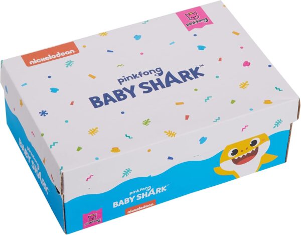 Girls Baby Shark Light Up Trainers Kids Easy Fasten Flashing Lights Sports Shoes - Image 8