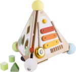 Classic World Wooden Pyramid Activity Box, Educational Activity Cube, Baby Multi-functional Activity Centre, 33 x 35 x 29 cm, 2 Years+