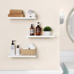 AIIKTOTA Floating Shelves, White Shelf Set of 3 Invisible Installation, Modern Decor Display Wall Shelves for Bathroom, Bedroom, Living Room, Kitchen, Office, etc, 40 x 15 x 1.5 cm - Image 7
