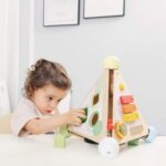 Classic World Wooden Pyramid Activity Box, Educational Activity Cube, Baby Multi-functional Activity Centre, 33 x 35 x 29 cm, 2 Years+ - Image 8