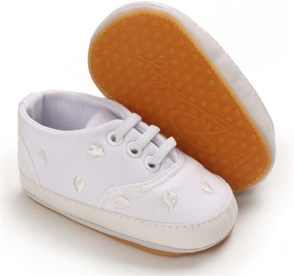 MASOCIO Baby Boy Girl First Walking Shoes Infant Toddler Trainers Rubber Anti-Slip Prewalker Shoes - Image 3