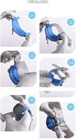 Eidyer Anti Lost Safety Wrist Link Belt, Children Harness Belt Safety Adjustable 1.5M/4.92ft Baby Toddler Reins Safety Strap Leash Walking Hand Belt Elastic Wire Rope Fluorescent and Security Lock - Image 5