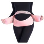 Brace Pregnancy Maternity Belly Waist Support Belly Band Protector Adjustable Maternity Care Recipes for Pregnancy, pink, L - Image 4