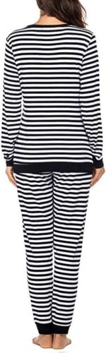 Suit Maternity Care Tops + Striped Set Trousers T-Shirt Pyjamas Women's Sleeve Long Maternity Set & Suit Women's Bathrobe Terry Cloth Without - Image 5