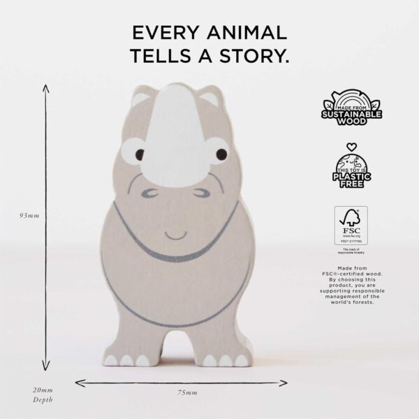 Le Toy Van - Wooden Petilou Africa Stacker & Bag Educational Balancing Activity Toy for 18m+, 9 pieces - Image 4