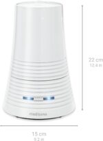 medisana AH 662 Ultrasonic Humidifier, Air Purifier Ideal for Bedroom, Living Room, Children's Room, Nebuliser with Aroma Compartment, 900 ml Water Tank, 15 Hours Runtime, White - Image 2