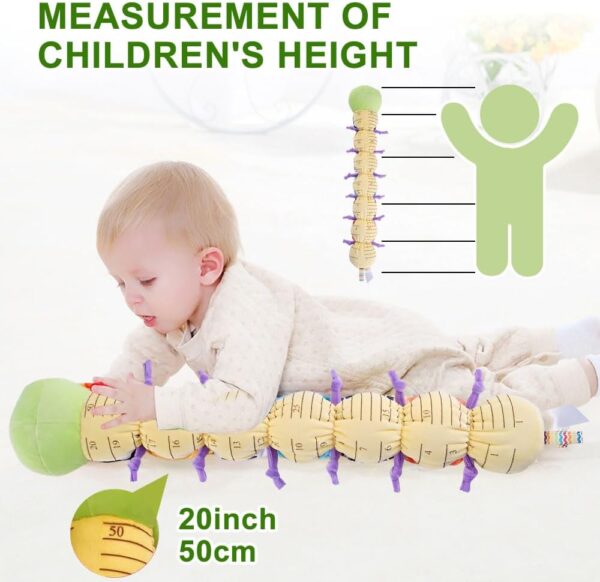 YANGUN Baby Toys 0-6 Months, Musical Caterpillar Sensory Toys with Crinkle Rattle, Baby Musical Caterpillar Toys for Babies 0-3-6-12 Months Newborn Boy Girl Children Kid X-mas Birthday Gift - Image 7