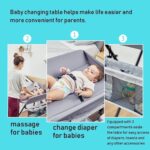 MObyat Baby Changing Table,Diaper Changing Tables,Diaper Stackers Caddies, Folding Baby Changing Station with Multi Storage, Newborn Dresser Table Portable Diaper Nursery Organizer - Image 4