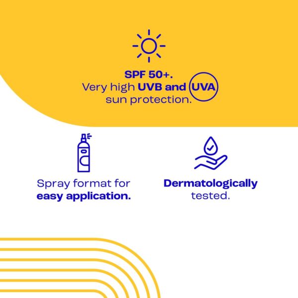 E45 Kids and Baby Sunscreen SPF50+ Spray for Face With Avocado Oil - UVA and UVB Protection- Dermatologically Tested and Fragrance-Free - Suitable For Dry, Sensitive and Eczema Prone Skin (180ml) - Image 4