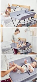 MObyat Baby Changing Table,Diaper Changing Tables,Diaper Stackers Caddies, Folding Baby Changing Station with Multi Storage, Newborn Dresser Table Portable Diaper Nursery Organizer - Image 6