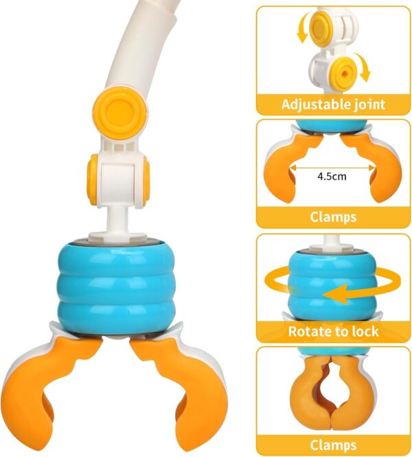 caterbee Baby bouncer toy bar, Arch pram Toys for Toddlers (Blue) - Image 6