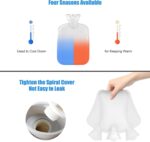 Hot Hugger Wearable Hot Water Bottle Belt, Yotako 3Pcs Wrap Around Wearable Hot Water Bottle with Fluffy Waist Cover, Hot Water Pouch for Back Period Pain Warm Hand Hot Water Bag for Kids Adult - Grey - Image 5