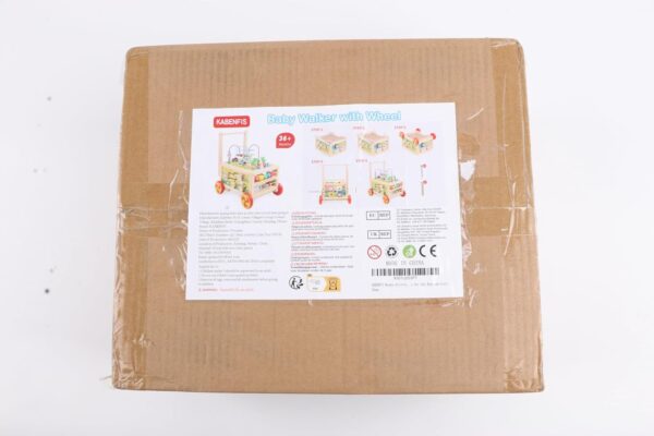KABENFIS Wooden Activity Cube with wheels for Baby Boys and Girls - Image 9