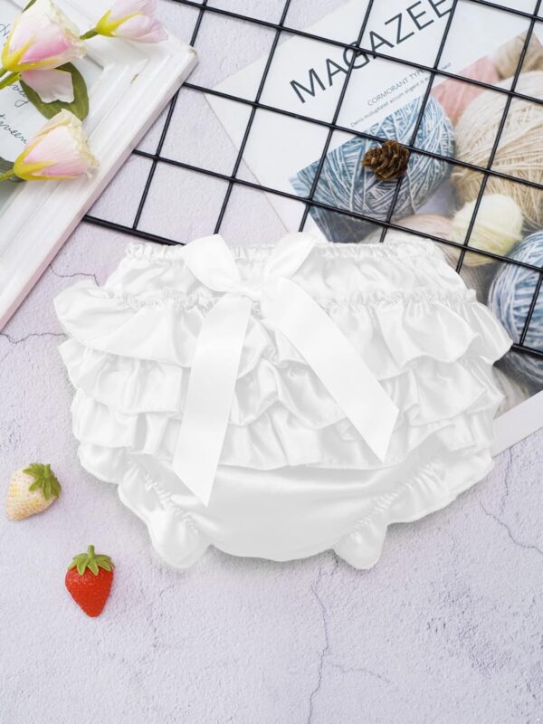 Oyolan Baby Bloomers Diaper Covers Ruffle Bloomers for Infant Girls Newborn Shorts Underwear - Image 4