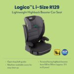 Graco Logico L i-Size R129 Highback Booster car seat with cupholders, Suitable from 100-150cm (approx. 3.5 to 12 years), Midnight fashion - Image 2