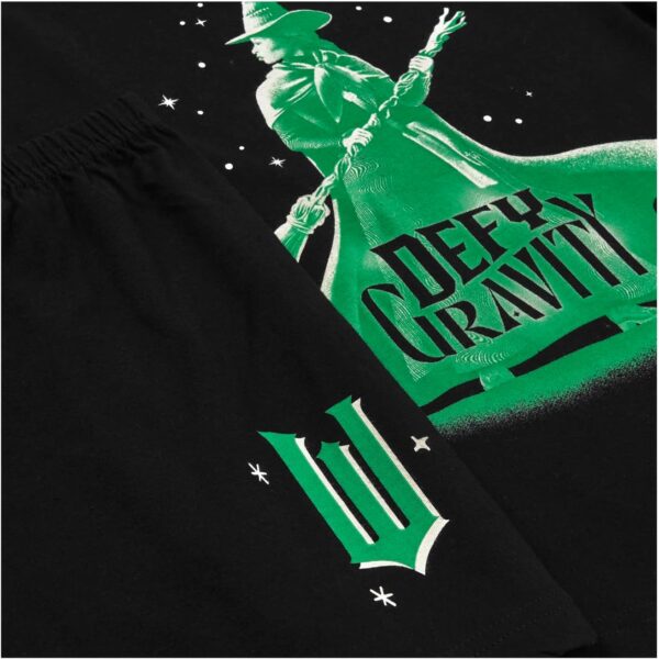 WICKED Girls Pyjamas | Girls Short Elphaba Pyjamas PJ Set The Musical Merchandise | Ages 8 to 16 Years Old - Image 3