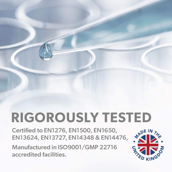 Lemon Zest Hand Sanitiser Gel - 500ml Pump Bottle - 70% Alcohol - Made in the UK (Pack of 2) - Image 6