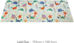 Nuby Foldable Reversible Play Mat - Easy Clean | Reversible | Waterproof | Suitable from Birth (Ocean Friends) - Image 7