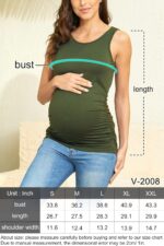 Summer Women's Maternity Tank Top Comfy Sleeveless Maternity Clothes (3 pcs) - Image 4