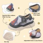 JIASUQI Toddler Slippers Boys Girls House Shoes Kids Indoor Warm Shoes Toddler Winter Outdoor Walking Shoes - Image 3