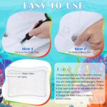 Sarsumir Tummy Time Water Mat, Inflatable Baby Water Mat for Infants & Toddlers, Early Development Activity Water Mat Baby Sensory for 3 6 9 12 Months Girls Boys, 66 x 50 cm, Blue - Image 3