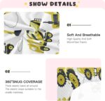 Kcldeci Baby Crib Sheets for Boys Girls Yellow Heavy Construction (2) Toddler Bed Sheets Playard Mattress N Play Sheets M - Image 5