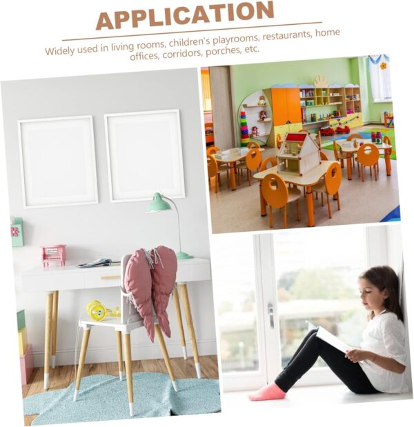 JOINPAYA Bed Bell Wind Chime Crib Cot Bed Beds Animal Cots Mobile Wind Chimes Girl Mobile Wooden Wind Chime Mobile Hanger V Hair Ball Grey - Image 2