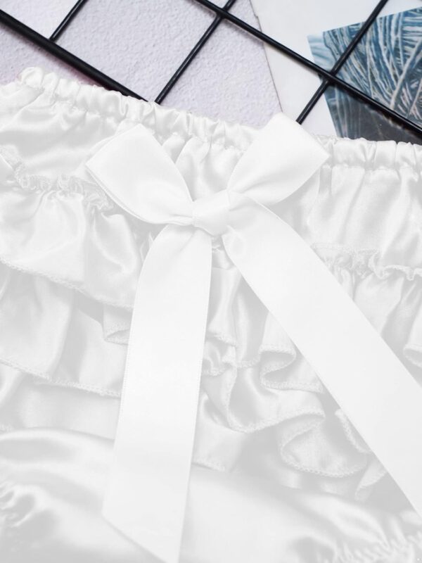 Oyolan Baby Bloomers Diaper Covers Ruffle Bloomers for Infant Girls Newborn Shorts Underwear - Image 5