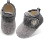 JOINFREE Girls Boys Furry House Shoes Indoor Home Booties for Little Kids Cozy Slippers