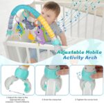 Bestcool Pram Toys for Babies, Clip on Activity Pram Arch Pushchair Toys with 3 Sensory Hanging Animals Rattle Music Squeak Crib Mobile Toys Baby Stroller Toy for Newborn Boys Girls Gift (Whale) - Image 5