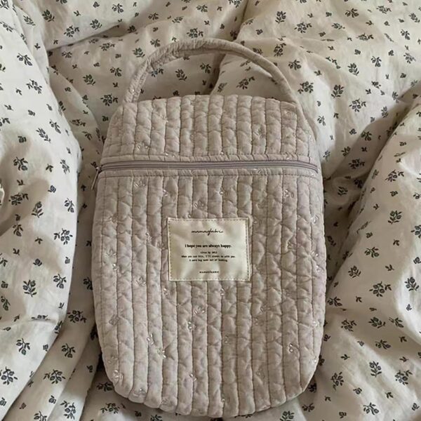 Diaper Bag Organizer, Nursery Diaper Caddy, Quilted Diaper Bag, Soft Diaper Organizer, Multi-Purpose Diaper Bag, Portable Diaper Organizer, Diaper Stacker Caddy, Cotton Diaper Bag, Diaper Bag Stacker, - Image 4