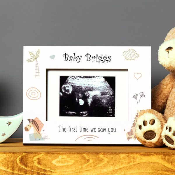 Personalised Baby Scan Photo Frame Gift The First Time We Saw You - Image 2