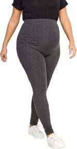 Long Tall Sally - LTS Tall Maternity Charcoal Stretch Leggings - Women's