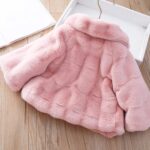 inhzoy Toddler Baby Girls Lovely Winter Cape Coat Cloak Jacket Faux Fur Outerwear Warm Clothes - Image 3
