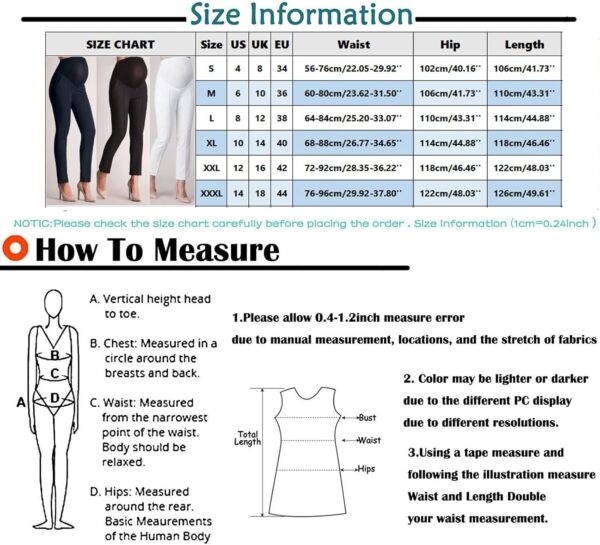 Maternity Trousers For Women Summer Pregnancy Work Trousers For Women UK Elegant High Waist with Pockets Pregnancy Clothes For Women Comfortable Trousers for Pregnant Ladies Women's Maternity Pants - Image 7
